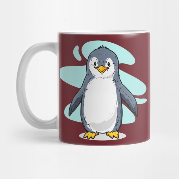 Penguin Illustration Funny by Mako Design 